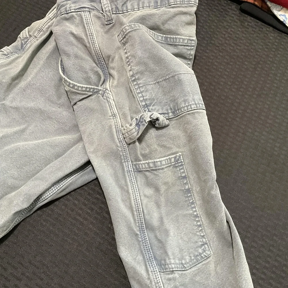 American Eagle Outfitters Pants Mens‎ 31x30 Gray Flex Carpenter Cargo Denim